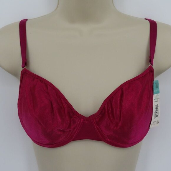Vintage Vassarette 36B Virtue Red Style 75256 Underwire Bra No Padding NEW NWT - Picture 15 of 15